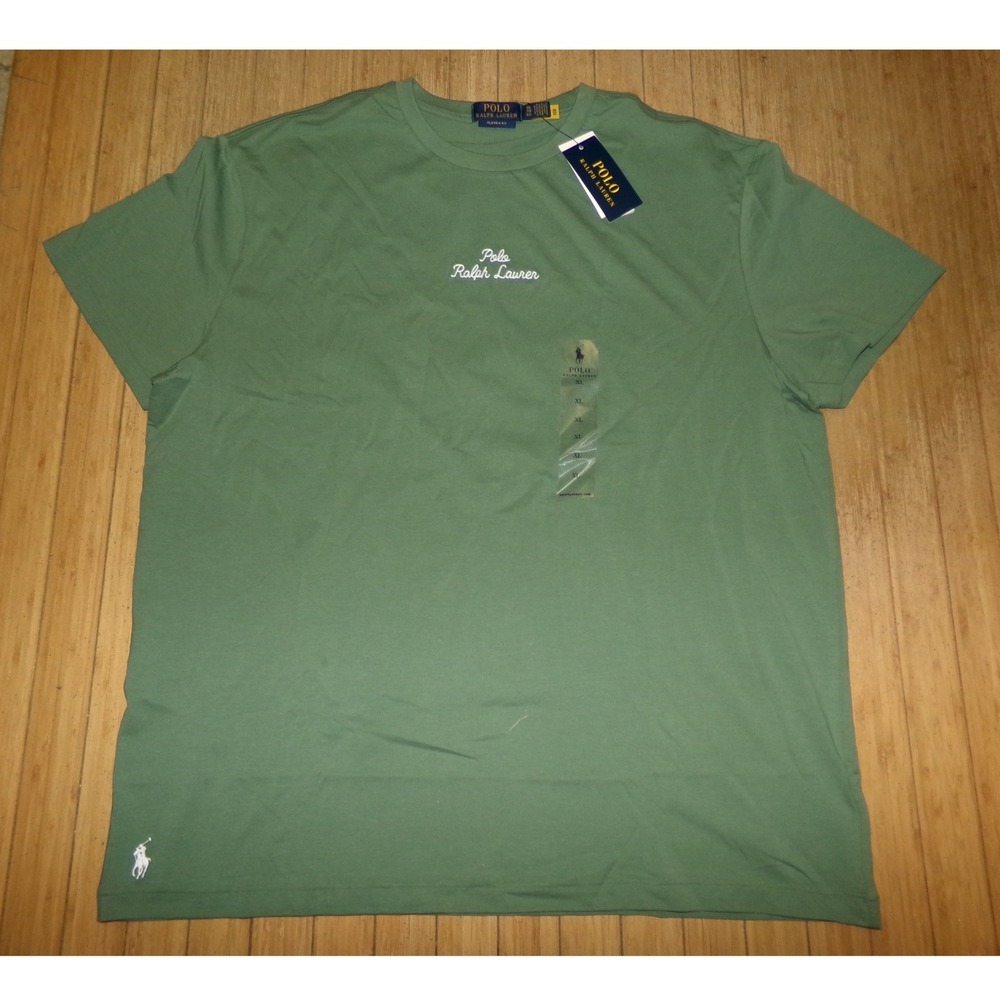 Polo Ralph Lauren Mens Classic Fit Script Logo T-Shirt Green XL NWT